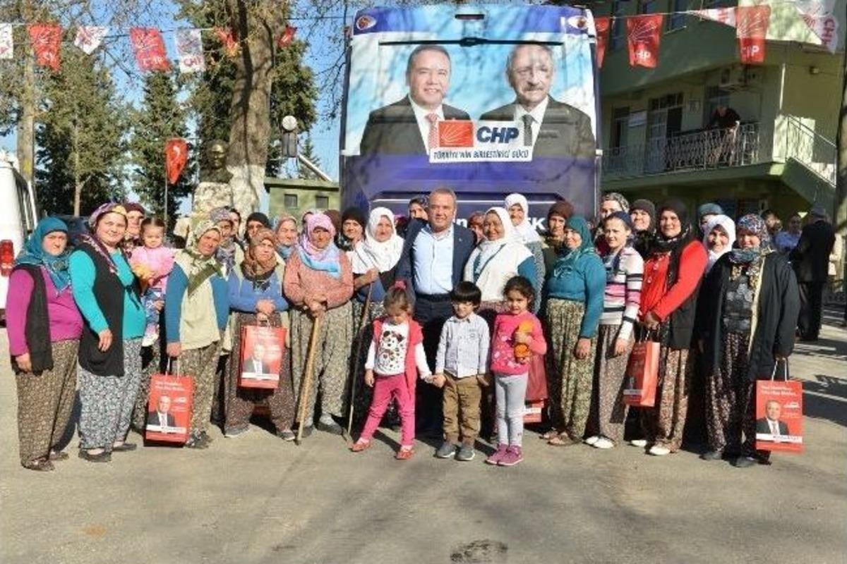 Başkan B&ouml;cek, K&ouml;y Ziyaretlerine Devam Ediyor