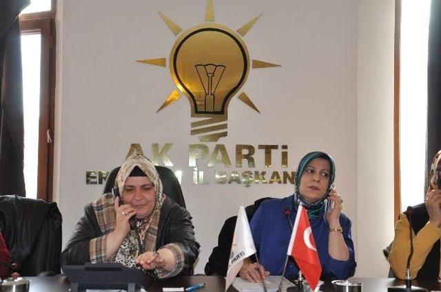 Ak Partili Kadınlardan, Başbakanın Mitingine Telefonlu Davet 1