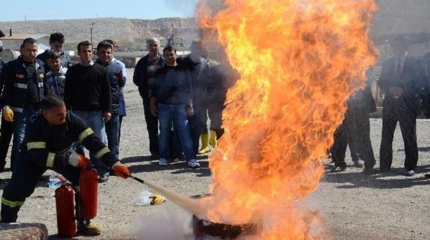 Şeker Fabrikası&rsquo;nda Yangın Tatbikatı Yapıldı