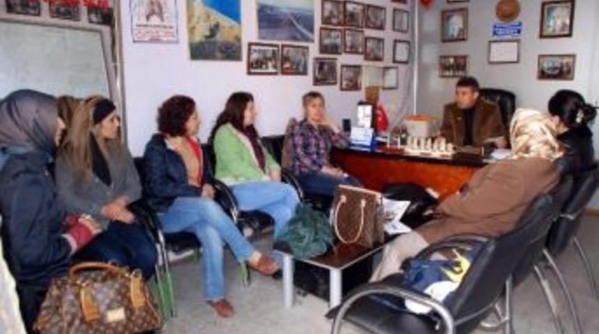 Bayan Muhtar Adaylarından Başkan Taş&rsquo;a Ziyaret