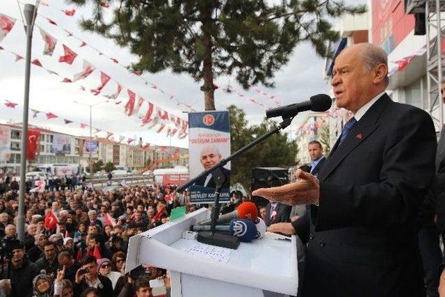 Mhp Genel Başkanı Devlet Bah&ccedil;eli: 2