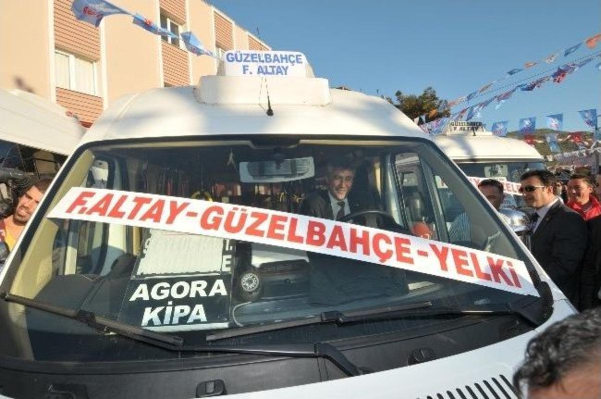 Başkan İnce Yeni Hizmete Giren Hatta Minib&uuml;s S&uuml;rd&uuml;