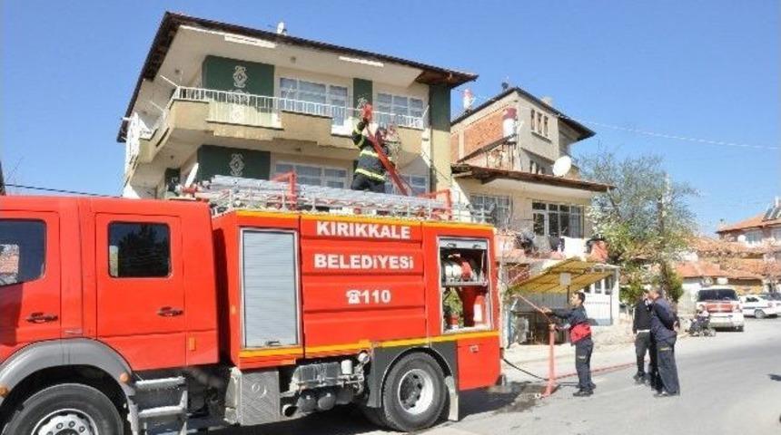 Kırıkkale&rsquo;de Ev Yangını