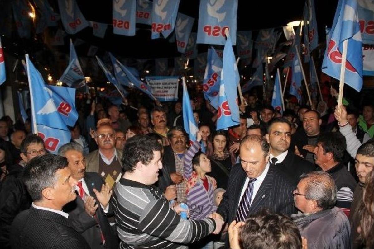 Urlalılar İlk Mitingde Karaosmanoğlu&rsquo;nun Yanında Oldular