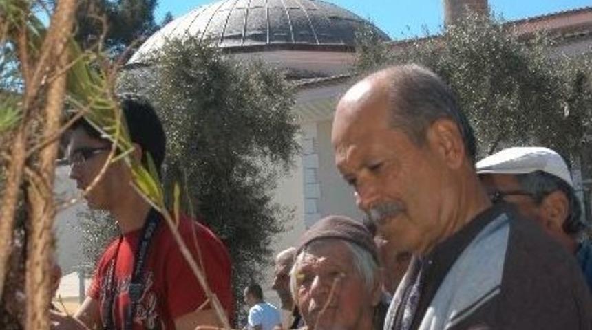 Cuma Namazı Sonrası Fidan Dağıtıldı