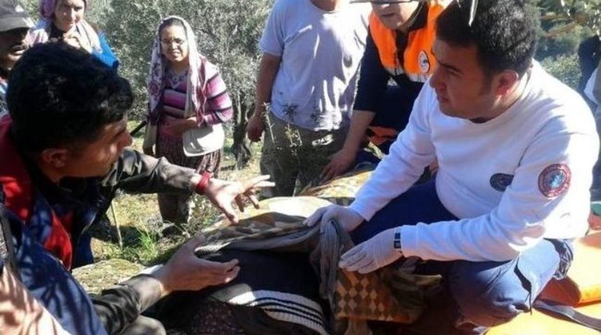 Dağda Yaralı Bulunan Yaşlı Kadını Afad Ekipleri Kurtarmış
