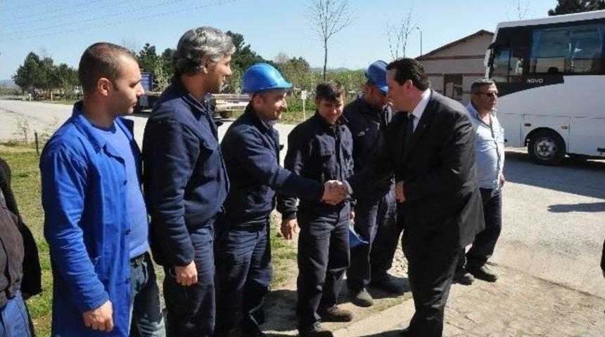 Yanmaz, &Uuml;mran Boru Fabrikasını Ziyaret Etti