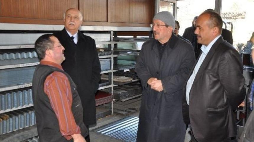 Başkan Vergili Sanayi Sitesi Esnafını Ziyaret Etti