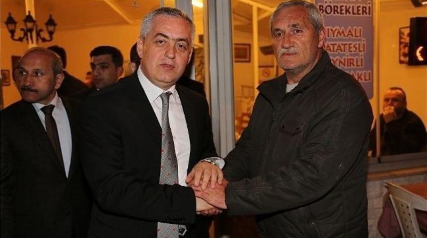 Remzi Aydın, Alibeyk&ouml;y Esnafıyla Sohbet Etti