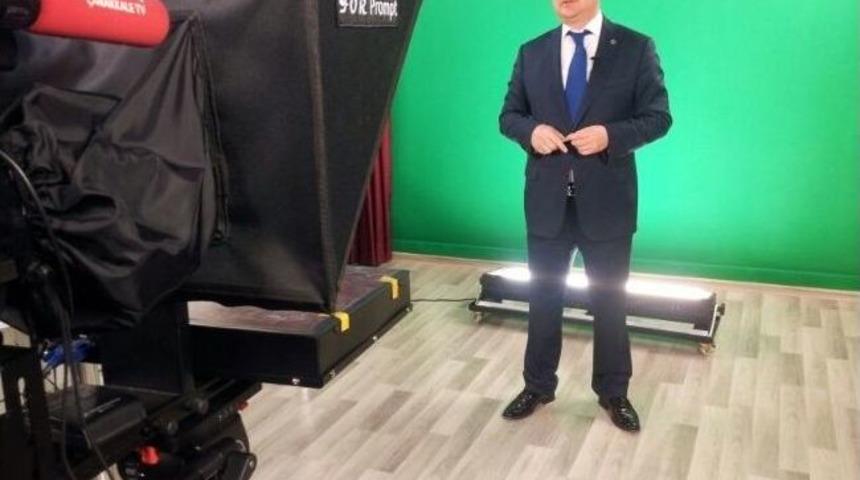 Belediye Başkan Adayı Haber Spikeri Oldu