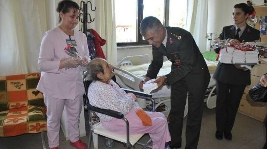 Jandarmadan Huzurevine Ziyaret