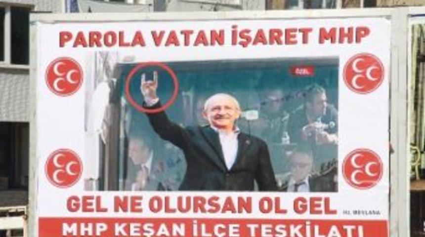 Mhp'den Kılı&ccedil;daroğlu'nun Bozkurt İşareti Yaptığı Fotoğrafıyla Davet