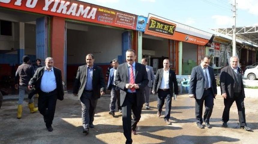 Akdağ, Sanayi Sitesi&rsquo;ni Gezdi