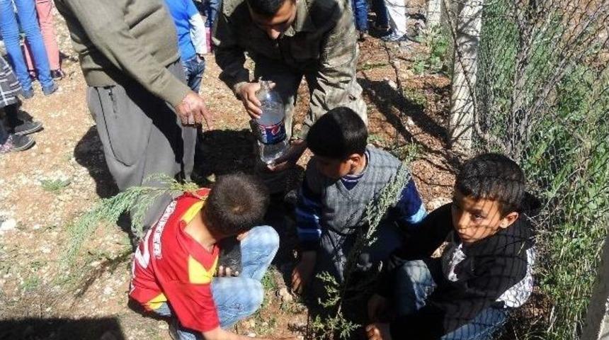 &Ouml;ğrenciler, Karakol Bah&ccedil;esine Fidan Dikti