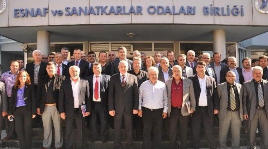 Başkan Akaydın, Esnaf Ve Sanatkarla Bir Araya Geldi