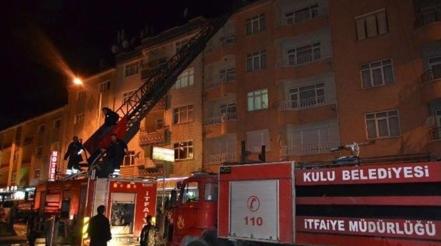 Kulu&rsquo;da Baca Yangını Korkuttu