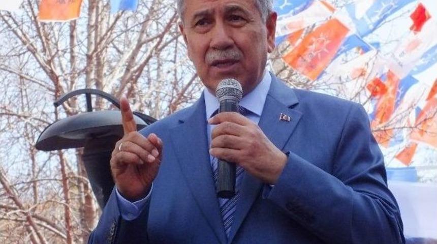 Arın&ccedil; K&uuml;tahya'da Muhalefete Y&uuml;klendi