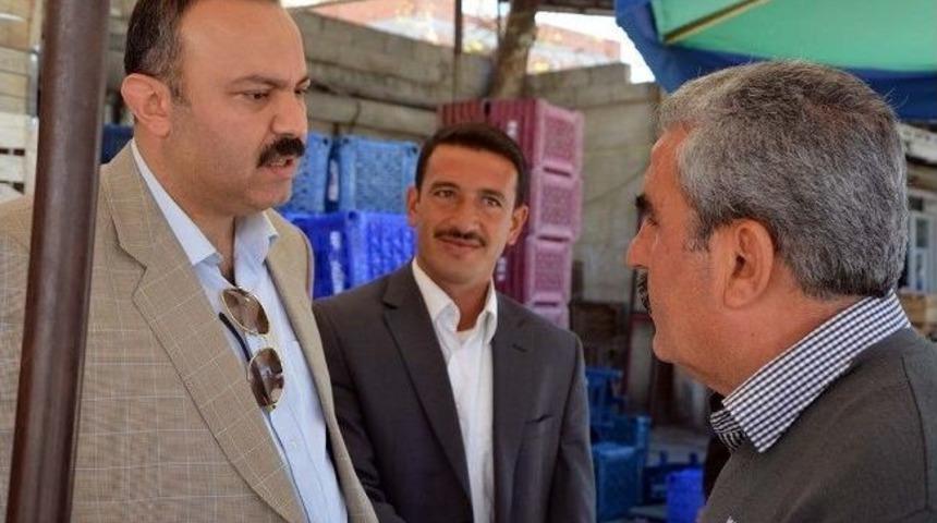 Akdağ, Sebze Hali&rsquo;ni Ziyaret Etti