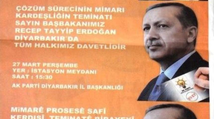 Ak Parti, Başbakanın Diyarbakır&rsquo;a Gelişini 3 Dille Duyurdu
