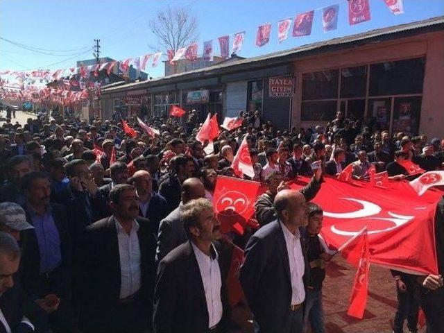 Mhp Adayı Prof. Dr. Aydın’a Çat’ta Büyük İlgi