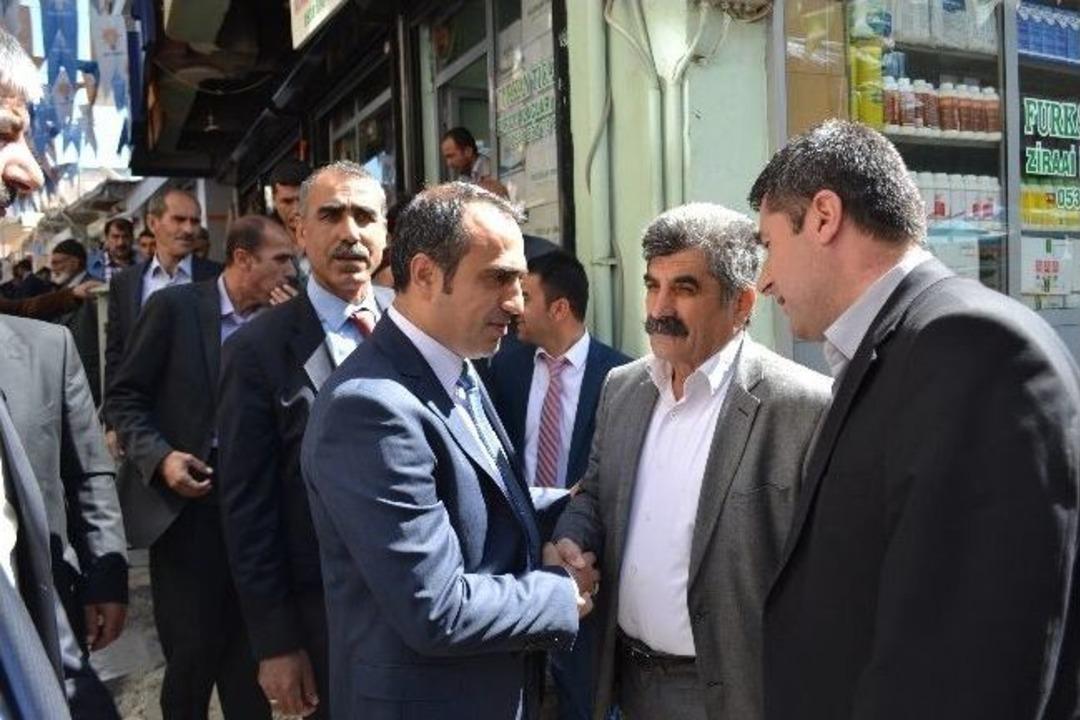 Ak Partili İ&ccedil;ten, Silvan'da Esnafı Ziyaret Etti