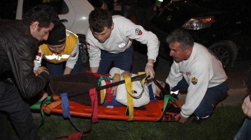 Benzini Biten Otomobil Kazaya Sebep Oldu: 1 Yaralı