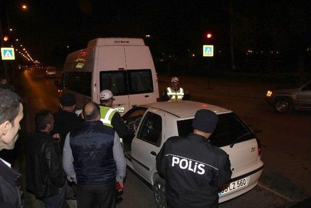 Benzini Biten Otomobil Kazaya Sebep Oldu: 1 Yaralı