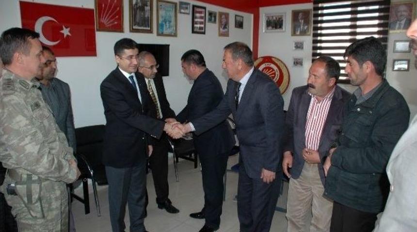 Kaymakam &Ouml;zbek Başkan Adaylarını Ziyaret Etti