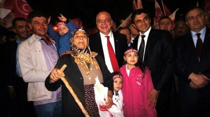 Mhp Manisa B&uuml;y&uuml;kşehir Belediye Başkan Adayı Erg&uuml;n Sarıg&ouml;l'de