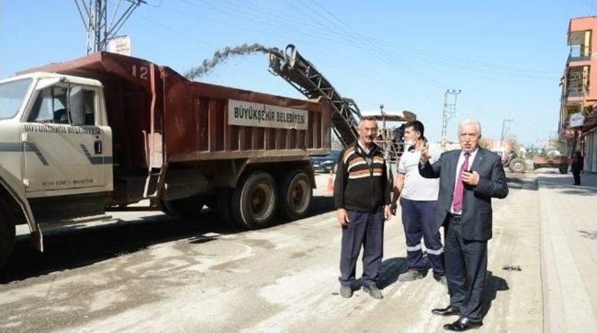 Akkapı'da Asfalt &Ccedil;alışması