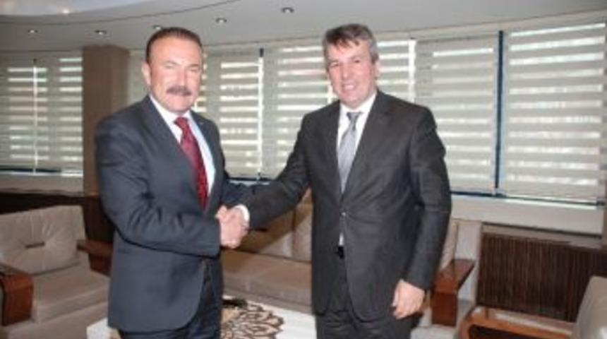 Başsavcı K&uuml;&ccedil;&uuml;k Başkan Doğan'ı Ziyaret Etti