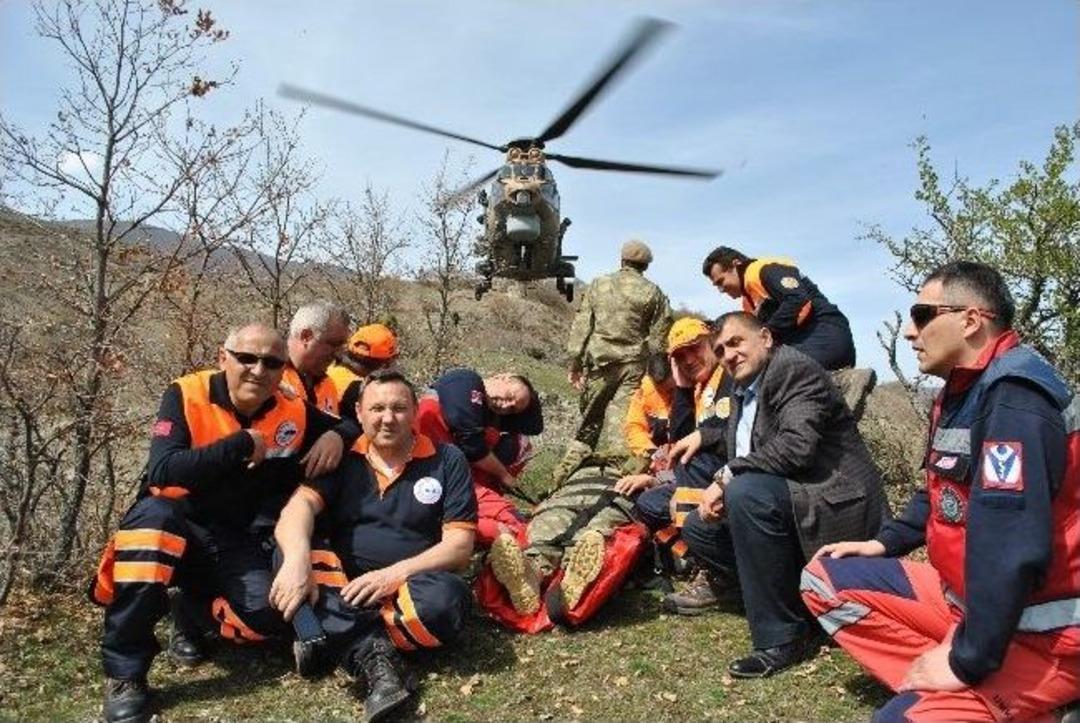 Amasya&rsquo;da Nefes Kesen Pilot Kurtarma Tatbikatı