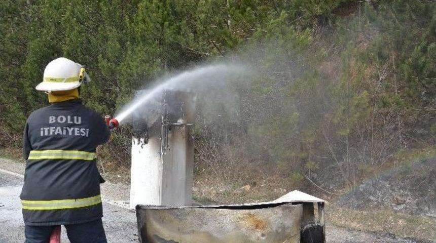Sigara İzmariti Kamyoneti Yaktı