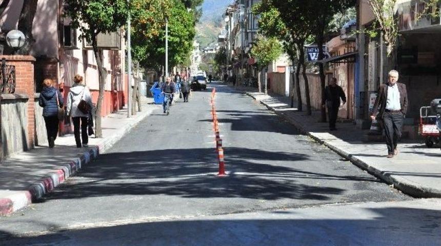 Nazilli'de T&uuml;rkocağı Caddesi'nin Asfaltı Yenilendi