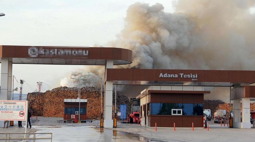 Adana'da Kereste Fabrikasındaki Yangın