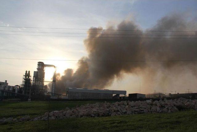 Adana'da Kereste Fabrikasındaki Yangın