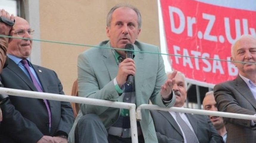Muharrem İnce&rsquo;nin Fatsa Ve &Uuml;nye Mitingleri