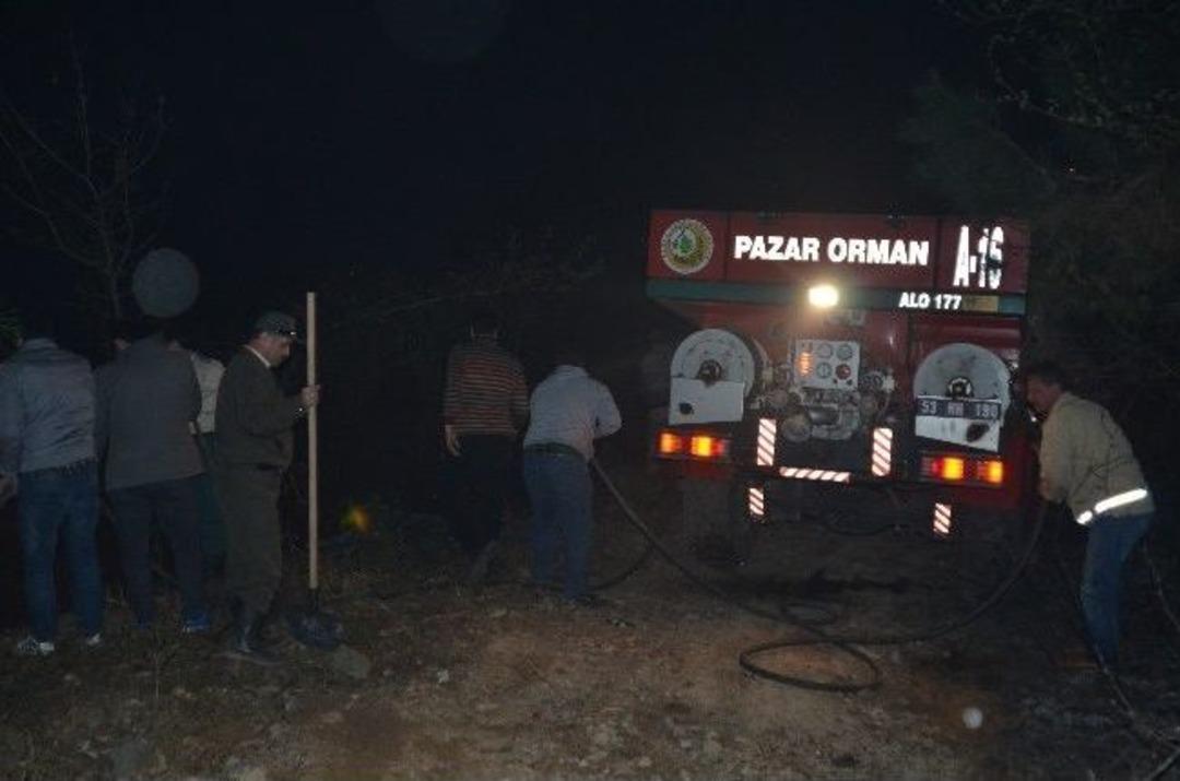 Rize&rsquo;deki Orman Yangını