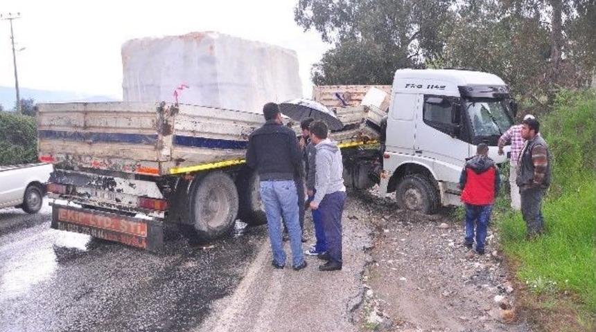 Yatağan&rsquo;da Yağış Kazaları Da Beraberinde Getirdi