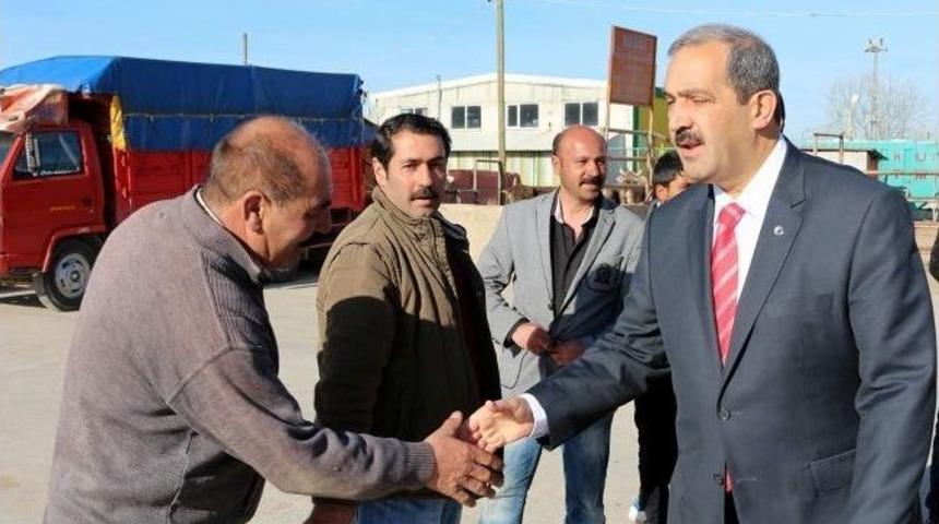 Başkan Ürgüp, Toptancılar Sitesini Ziyaret Etti