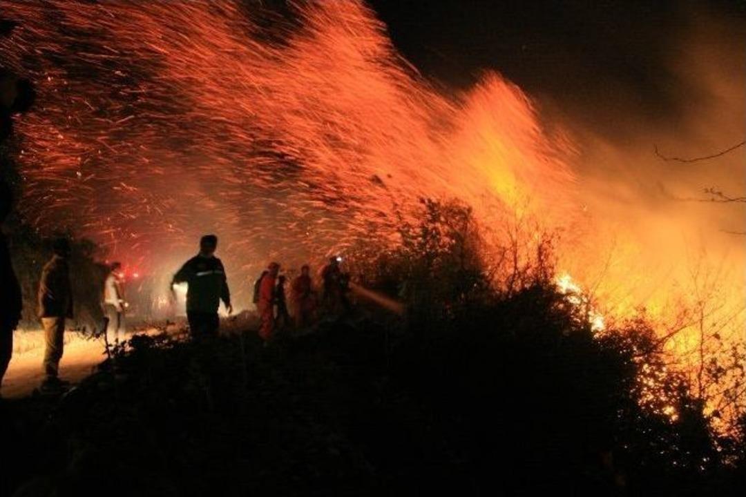 Rize'deki &Ouml;rt&uuml; Yangını
