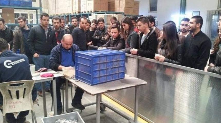 Teknoloji Fak&uuml;ltesi &Ouml;ğrencilerinden Merzifon Osb'ye Teknik Gezi