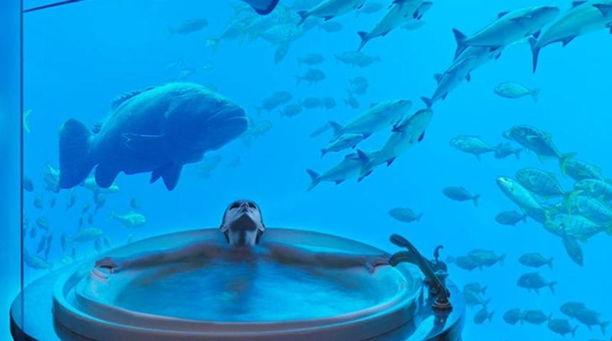 D&uuml;nyanın en muhteşem su altı otelleri