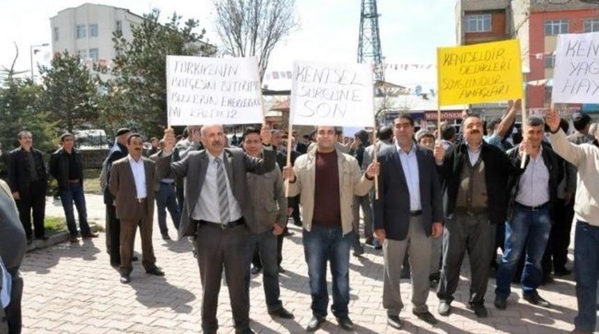 Patnos&rsquo;ta Kentsel D&ouml;n&uuml;ş&uuml;m Protestosu