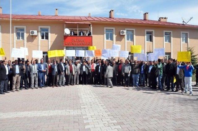 Patnos’ta Kentsel Dönüşüm Protestosu