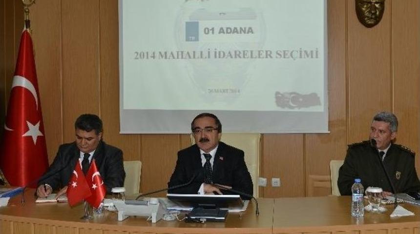 Adana'da Se&ccedil;im G&uuml;venliği Toplantısı