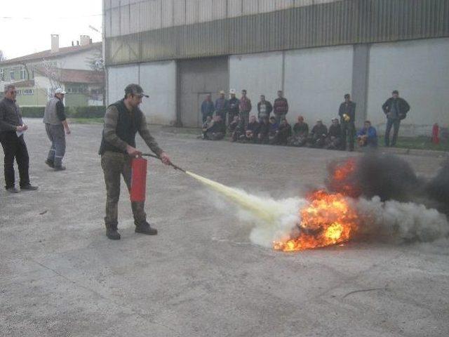 Bünsa’da Yangın Tatbikatı