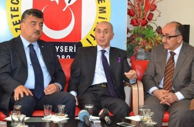 Hikmet Çetin’den Kayseri Gazeteciler Cemiyeti'ne Ziyaret