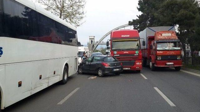 Fatsa’da Zincirleme Kaza: 1 Yaralı