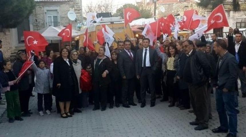 Foça'da Ak Partili Aday Keleş'e ''dağ'' Gibi Destek